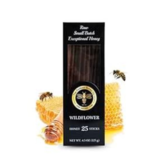 Wildflower Honey Straws &ndash; Raw Honey Sticks (25)