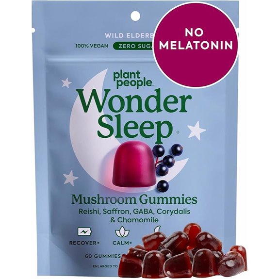 WonderSleep Mushroom Gummies for Sleep with Reishi (60)