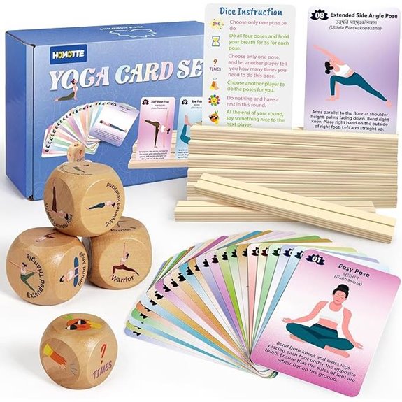 yoga cards for women gift deck