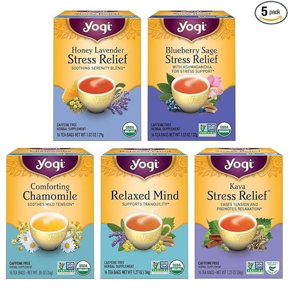 Yogi Tea Stress Relief Variety Sampler (80 Bags)