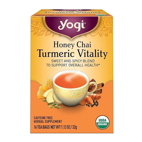 Yogi Tea Honey Chai Turmeric Vitality 16 ct