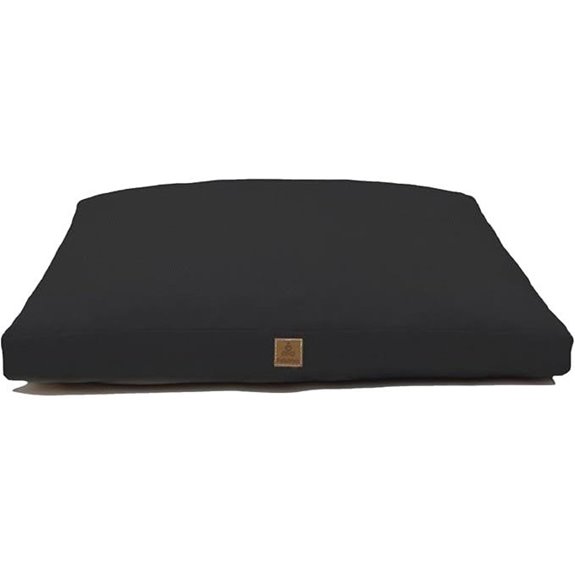 Zabuton Meditation Mat with Cotton Filling (Black)