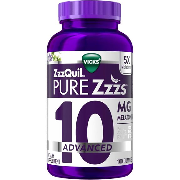 ZzzQuil Melatonin Gummies with Chamomile & Lavender (100)